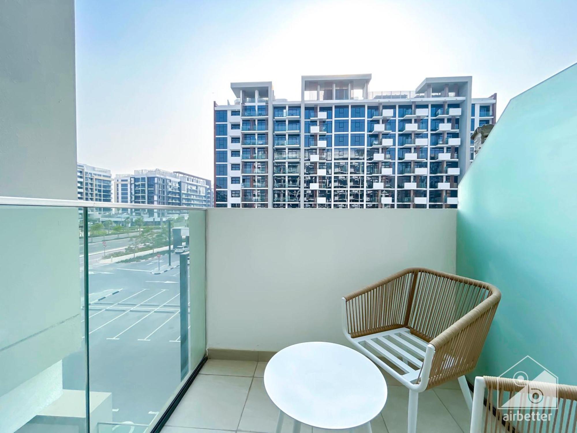 Deluxe Studio With Balcony At Aziz Riviera Apartment Dubai Exterior photo